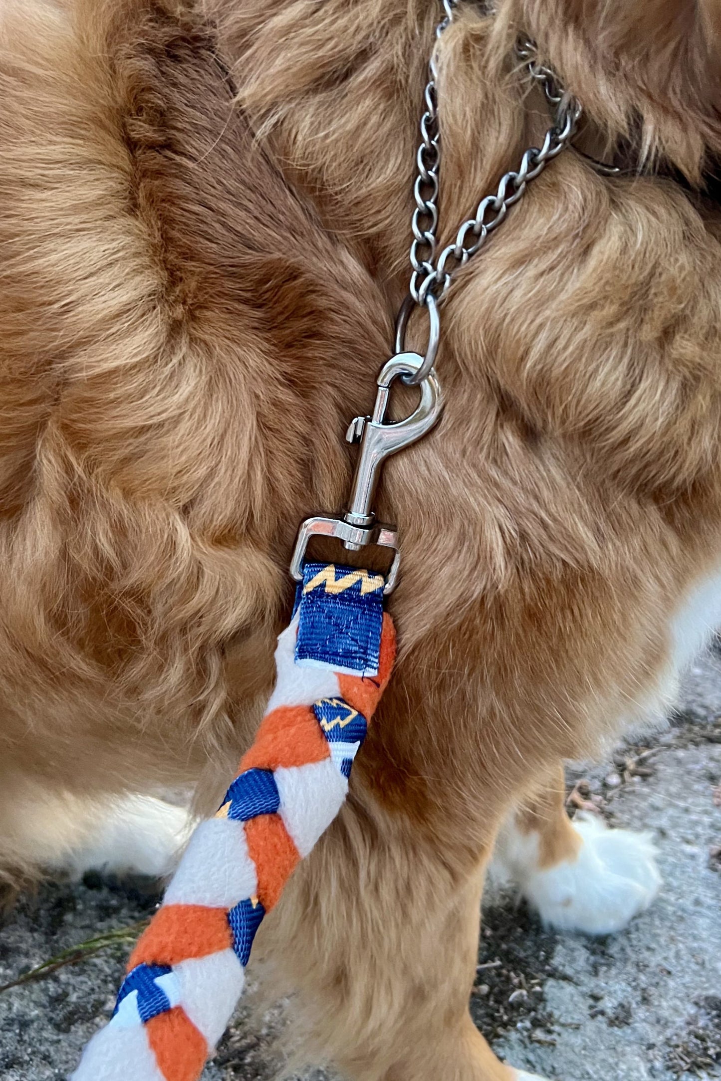 Flätat fleece kampkoppel