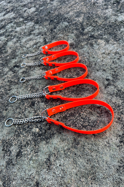 Agda halvstryp halsband med kedja